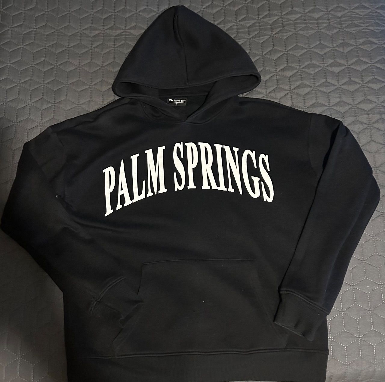 Ohne Marke schwarzer Palm Springs Hoodie Size S