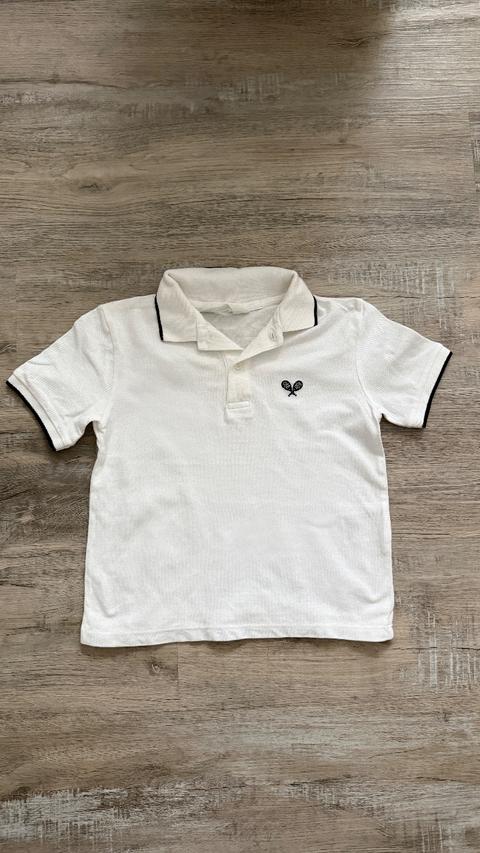 H&M Weißes Poloshirt Size 110