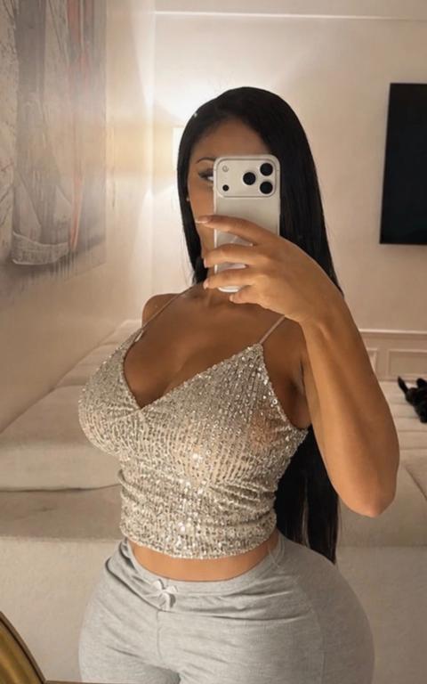 Keine marke Glitzer Top Size S