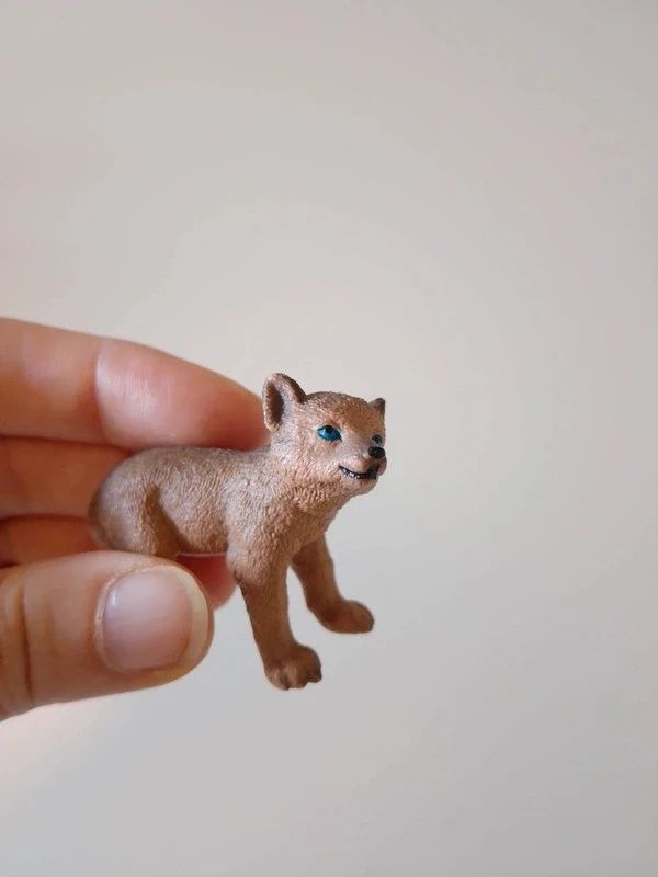 Schleich Schleich | Wolfsjunges / Wolf Baby Figur | Braun Grau | Spielzeug (Kopie)