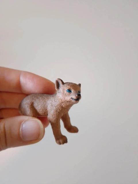 Schleich Schleich | Wolfsjunges / Wolf Baby Figur | Braun Grau | Spielzeug (Kopie)