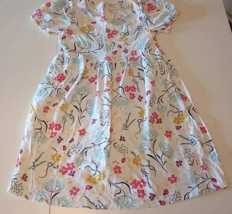 NKD NKD | Sommerkleid Mädchen | Weiß Blumen Marienkäfer | Gr. 146/152 | Verspielt (Kopie) Size 146
