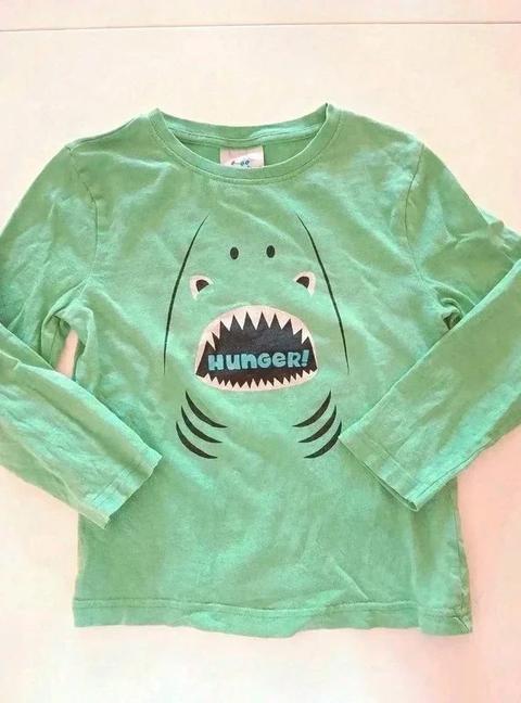 Topolino Topolino Langarmshirt mit Hai-Motiv „Hunger!“ Gr. 110 (Kopie) Size 110