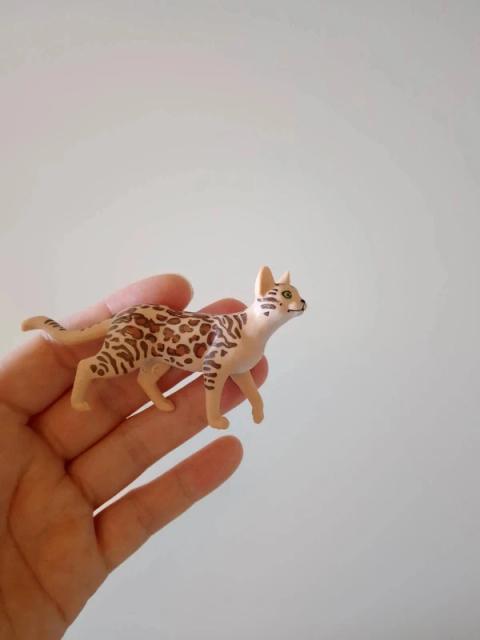 Schleich Schleich | Bengalkatze Katze Figur | Gefleckt Leopard-Optik | ca. 8cm | Spielzeu (Kopie)
