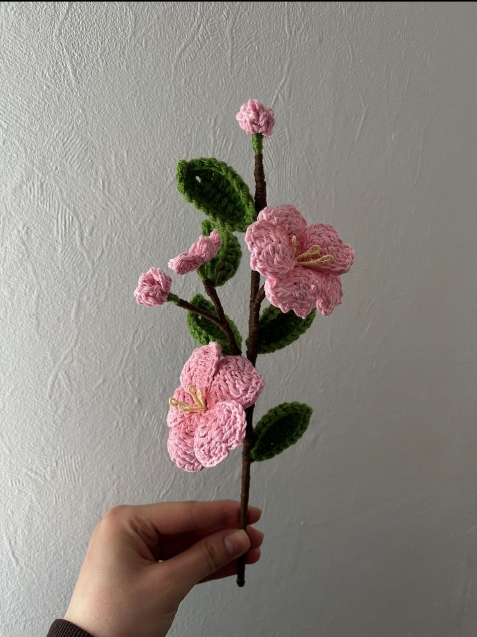 Handmade Gehäkelte Kirschblüte