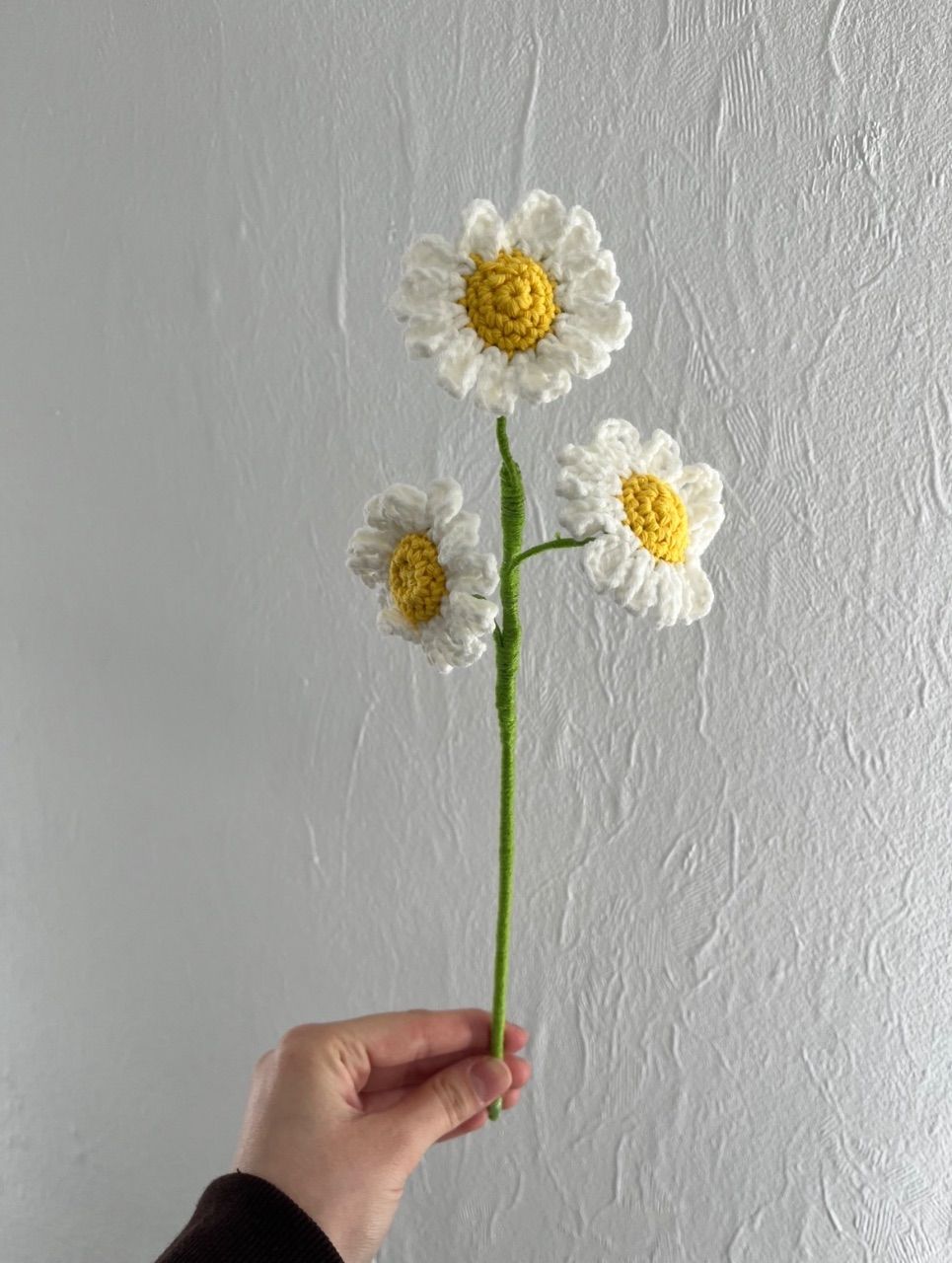 Handmade  Gehäkelte Gänseblümchen 