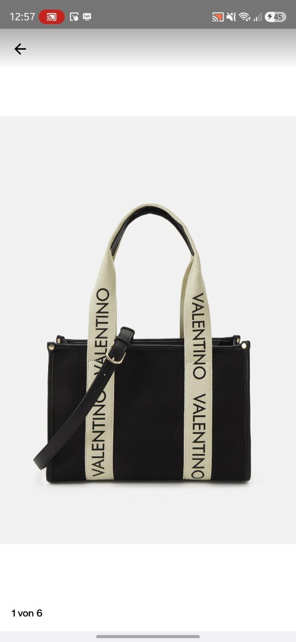 Valentino Valentino Candle Bag Nero