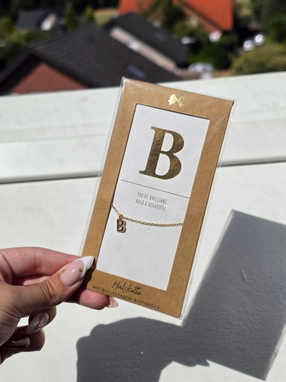 Halskette Mit dem Buchstaben M