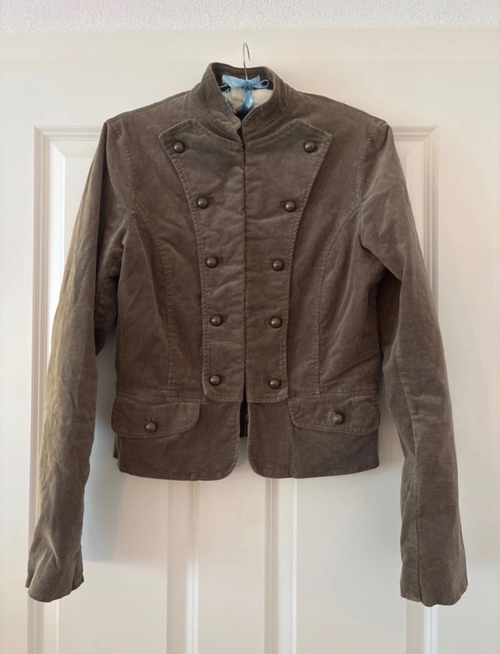 H&M Napoleon - Jacke Twilljacke Cordjacke H&M braun Größe 36 Size 36 S 