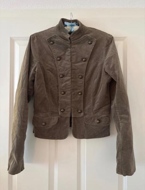H&M Napoleon - Jacke Twilljacke Cordjacke H&M braun Größe 36 Size 36 S