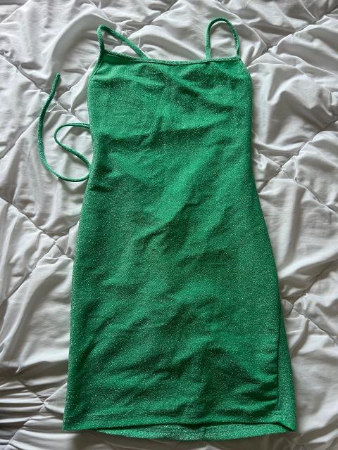 Ohne Marke MintgrĂĽnes Glitzer Partykleid Gr.XS/S Size S