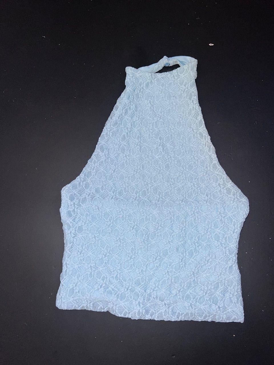 New Yorker Neckholder Spitzenshirt New Yorker Gr.S Hellblau Size S