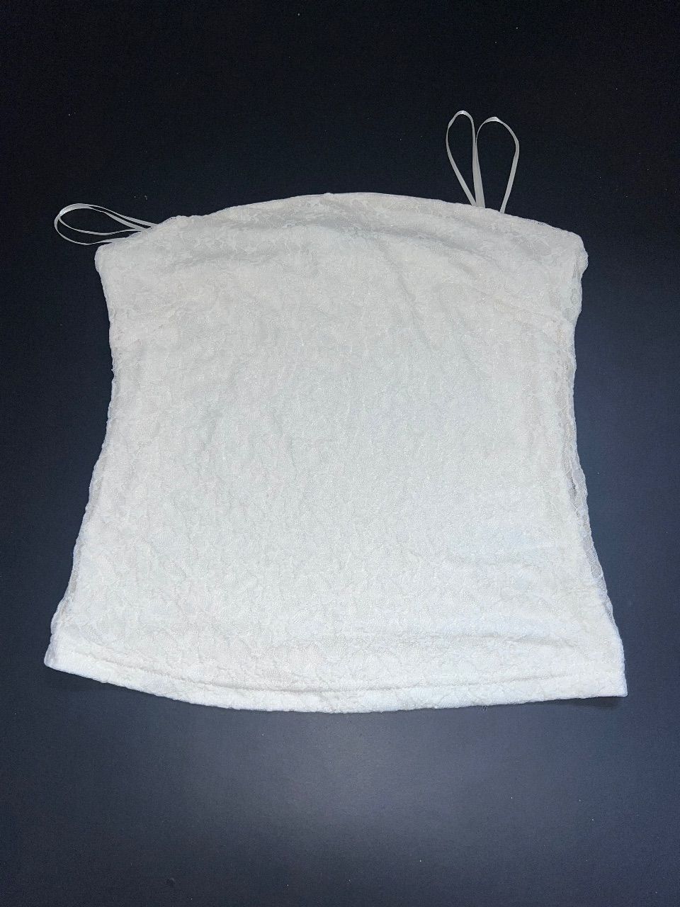 Page One Schulterfreies Spitzentop Size S