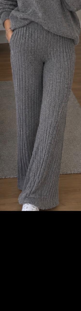 New Yorker Amisu Rippstrickhose grau Gr. S Size S