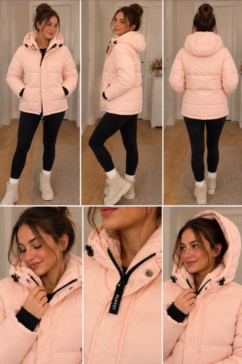 Puffit Jacke in pale Pink Size M