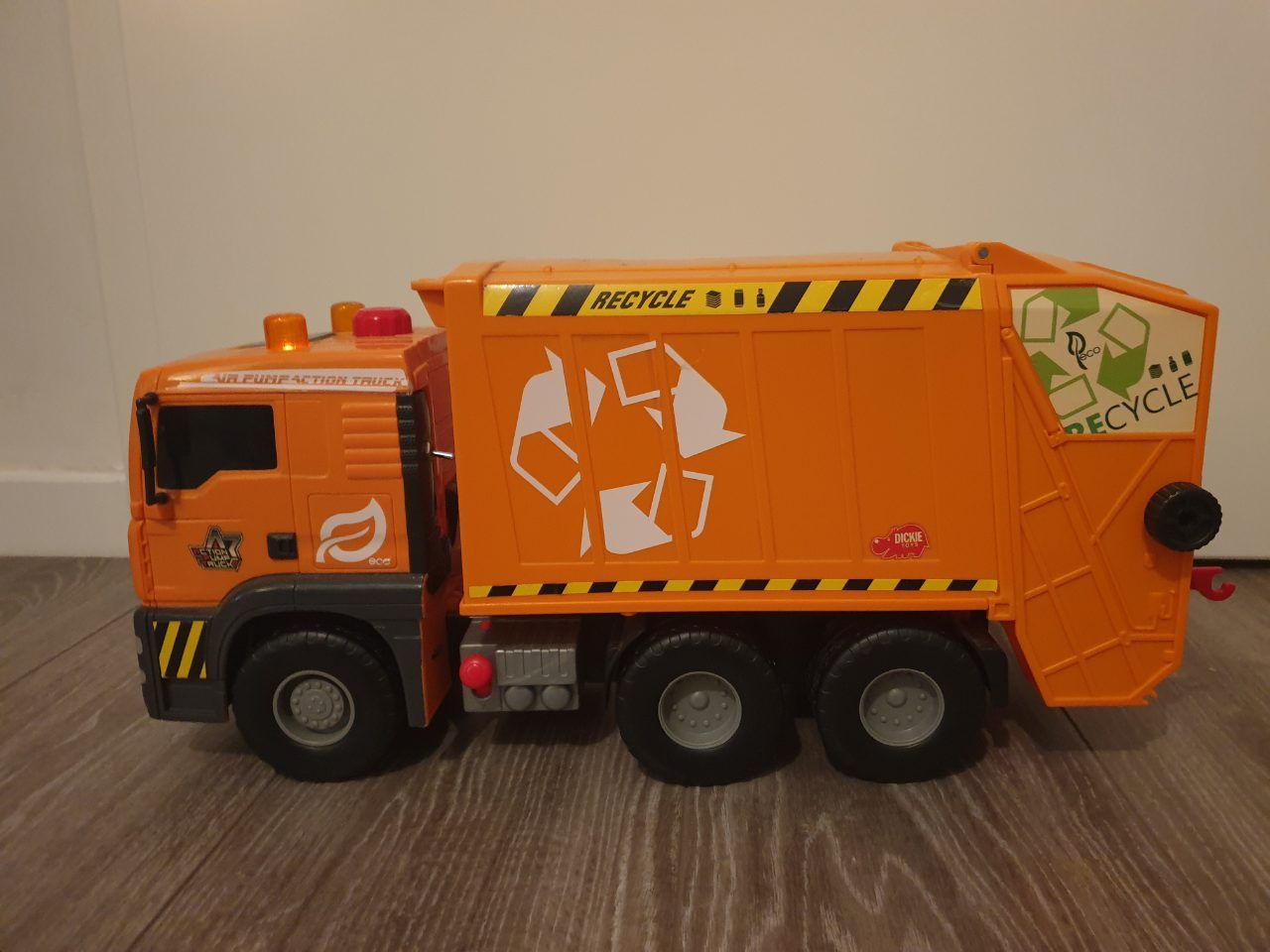 Großer XL Müllwagen / Recycling LKW mit Licht & Sound