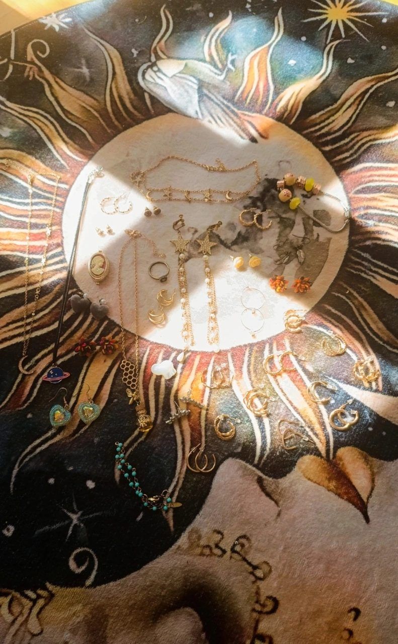 Vintage 🖤Großes Schmuck-Set (Konvolut) / Y2K / Celestial / Cottagecore  Size Einheitsgröße 