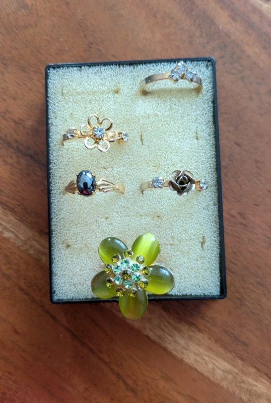 Ohne Marke 5 verstellbare Ringe / Modeschmuck 