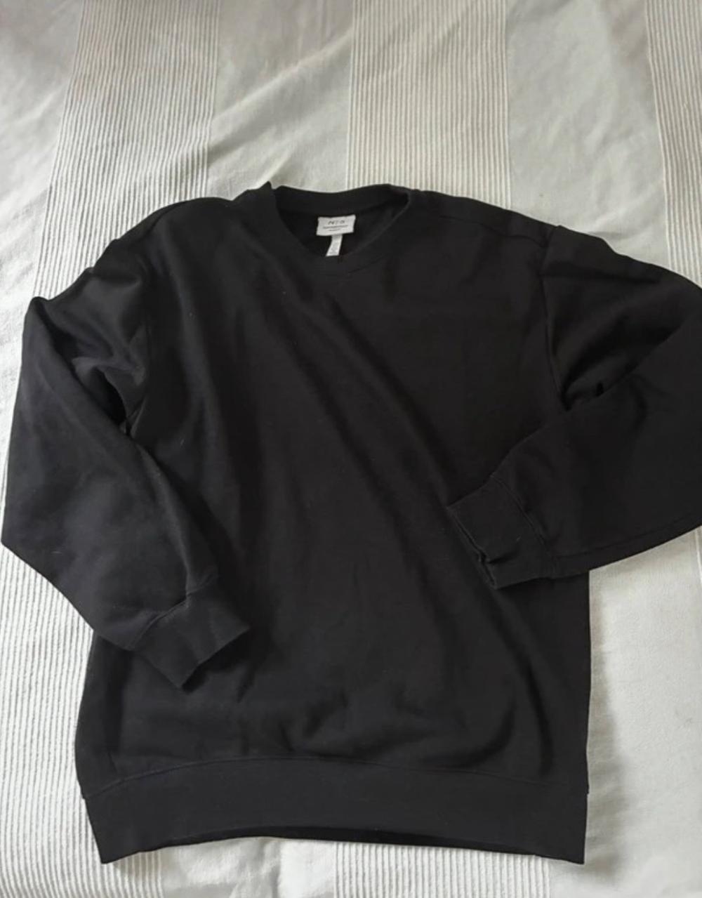 Sweatshirt, schwarz, S, H&M, oversized, angenehm zu tragen, Baumwolle