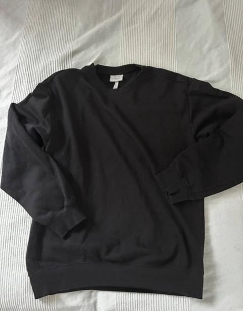 Sweatshirt, schwarz, S, H&M, oversized, angenehm zu tragen, Baumwolle