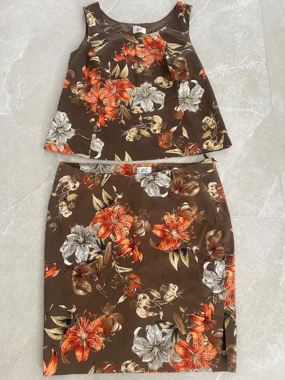 Alba Moda Alba Moda Zweiteiler – Top & Rock mit Blumenmuster 🌺 Size 44