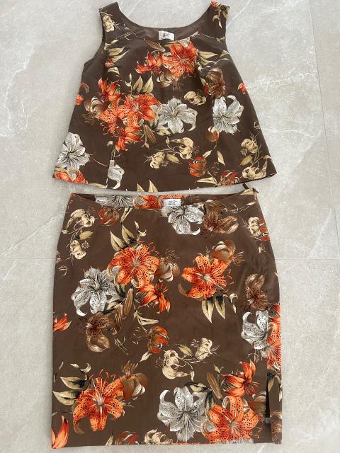 Alba Moda Alba Moda Zweiteiler – Top & Rock mit Blumenmuster 🌺 Size 44