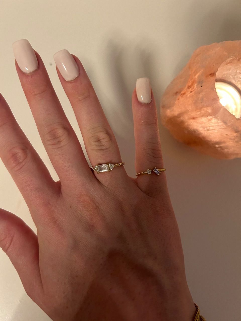 Jewelly  2 goldfarbene Ringe mit Zirkonia 💍
