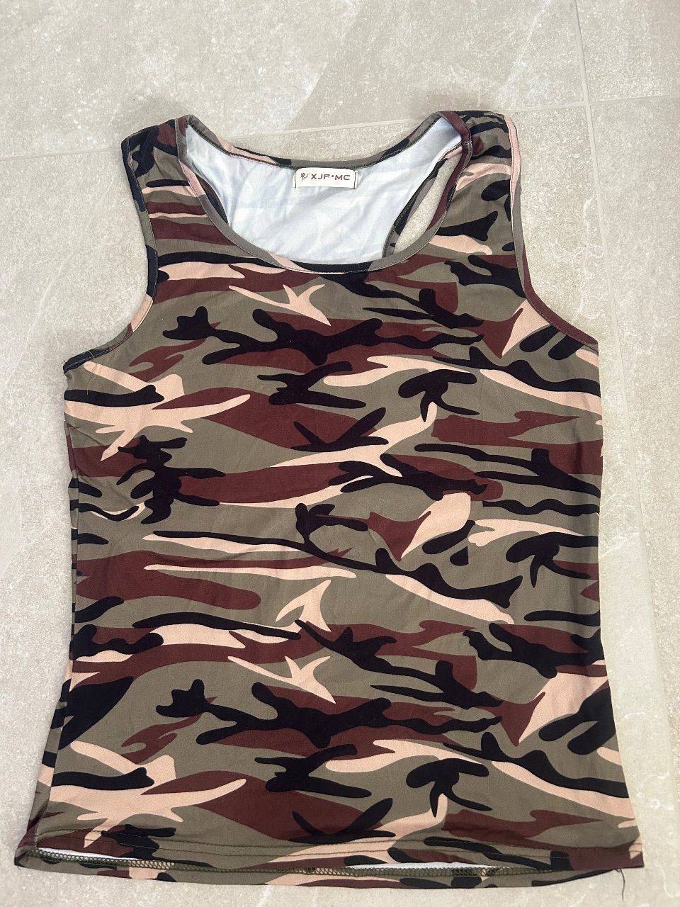 Ohne Marke Camouflage Tanktop / Y2K Military Style 🖤 Size M