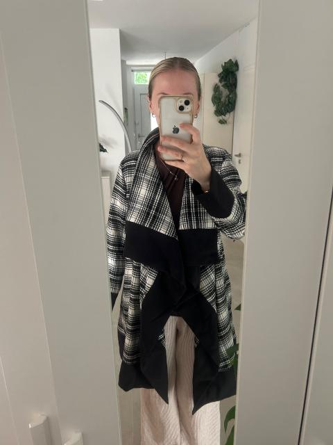 Michael Kors Cardigan / Jacke kariert Schwarz-Weiß – Gr. L