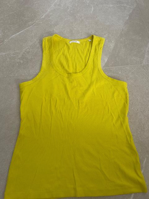Opus OPUS geripptes Tanktop in Gelb/Grün 💛 Size XL