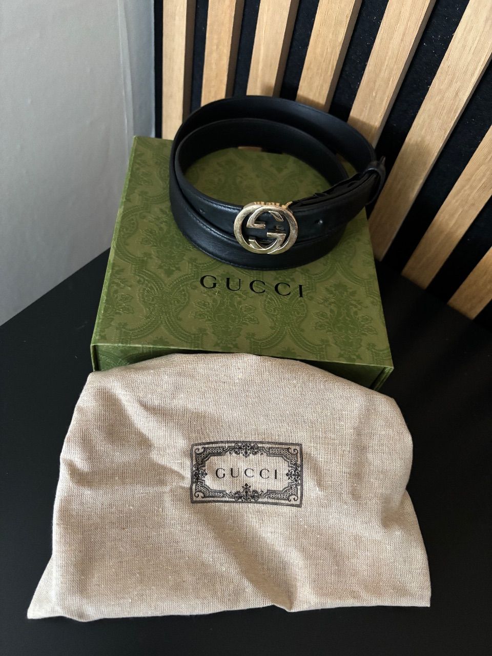 Gucci Gucci Gürtel in Schwarz Gr.85 Size 85 cm