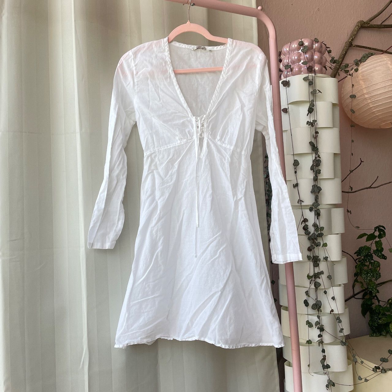 Anne L. 36 38 durchsichtiges Kleid mit Schleife perfekt für den Strand Size S 36 / 38
