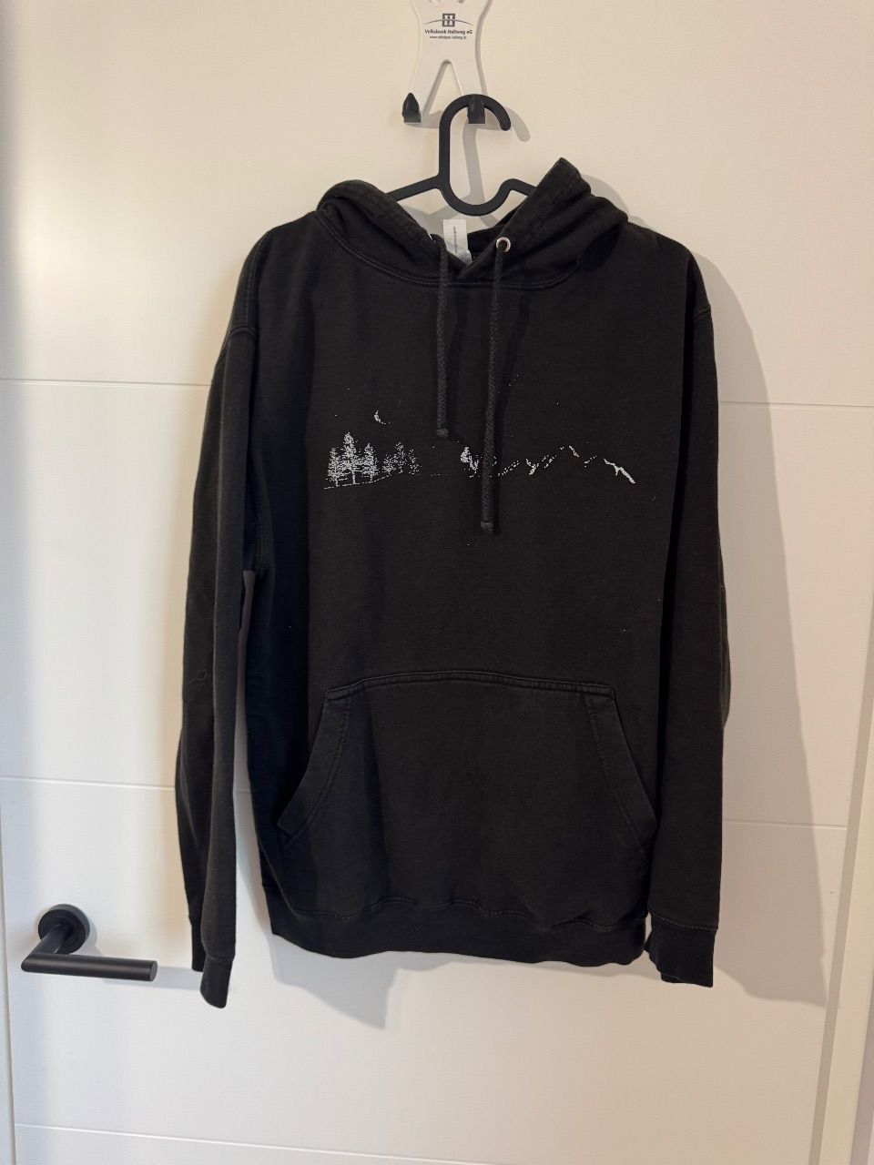 Ohne Marke Schwarzer Pulli mit Fahrrad Size S