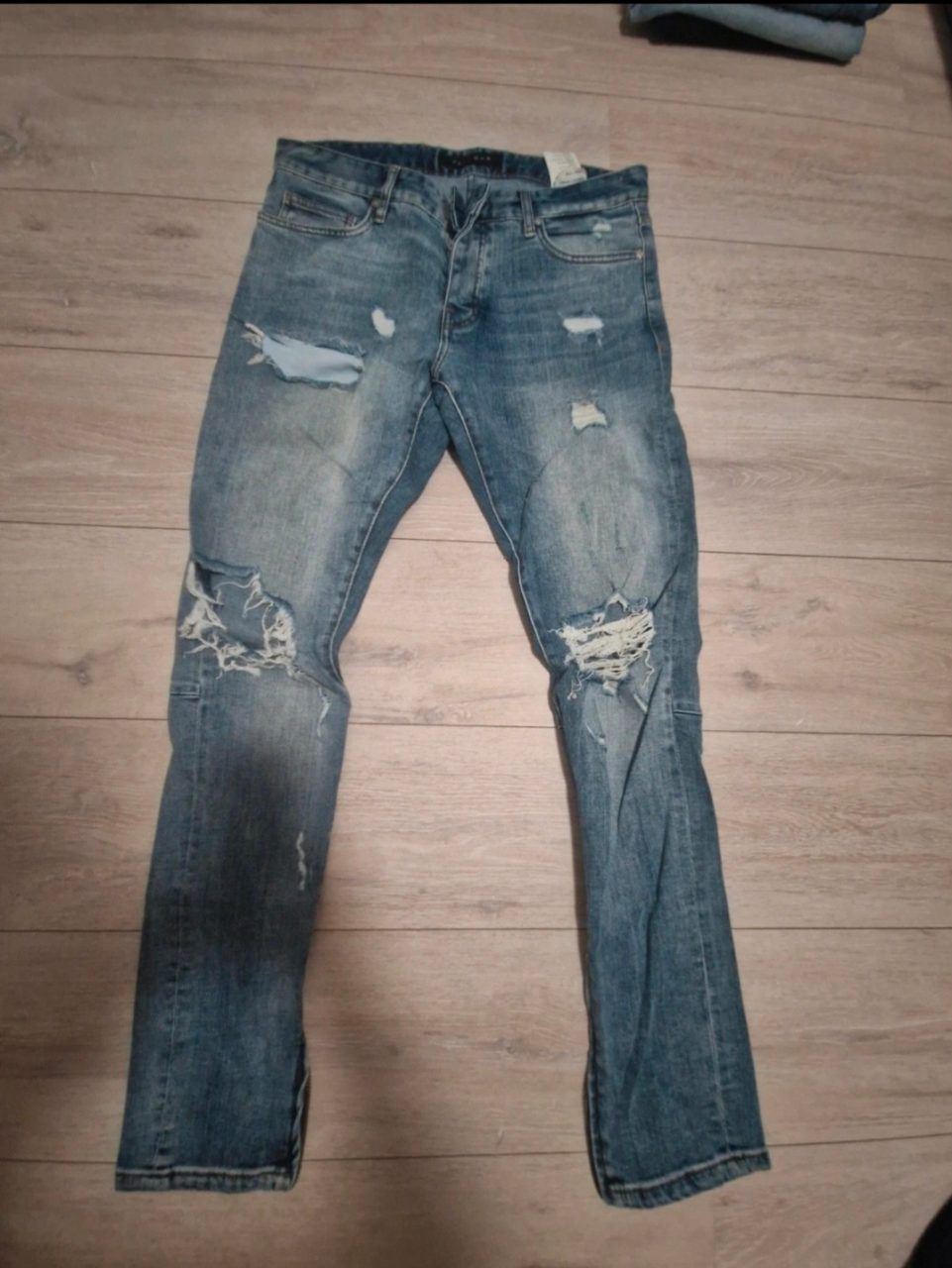 Pegador  Pegador Distressed Jeans Blau mit Knöchel Reißverschluss Size W32/L32