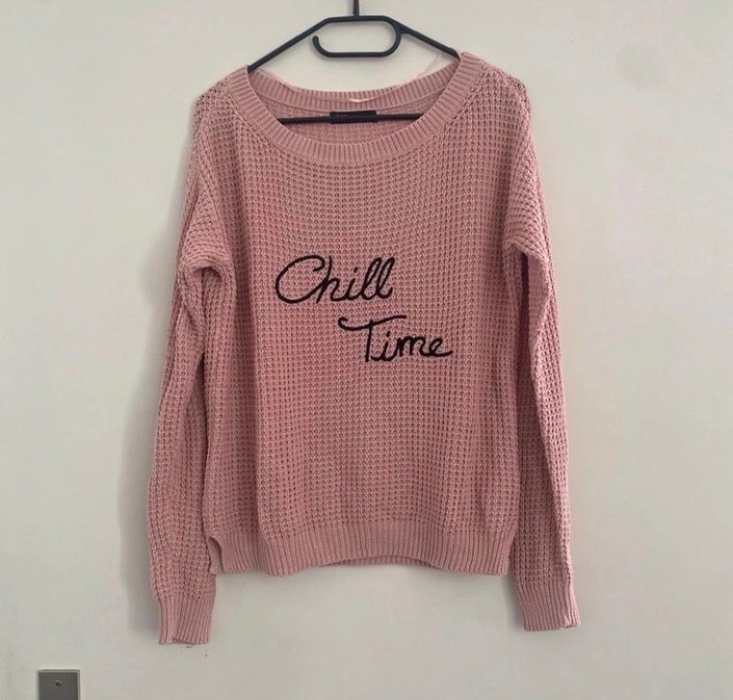 Jean Pascale Rosa Strickpullover Size S