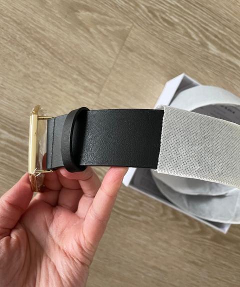 Keine Marke Gürtel mit großer Gürtelschnalle ca 90 cm