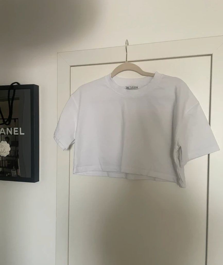 Zara Zara Crop Top Tshirt T-shirt Bauchfrei Top gr S Size S