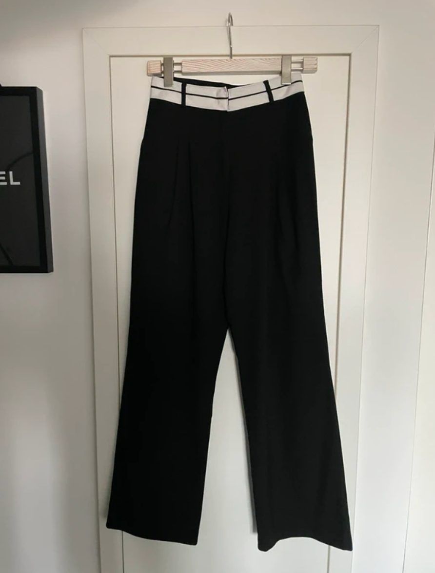 Trendyol Trendyol Vatkali Hose gerade geschnitten Weite Hose Stoffhose gr 36 Size S