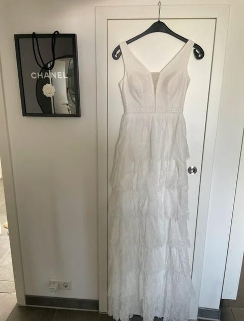 Keine Marke Cocktailkleid Abendkleid Wedding Party Kleid Standesamtkleid Brautkleid 36 Size S