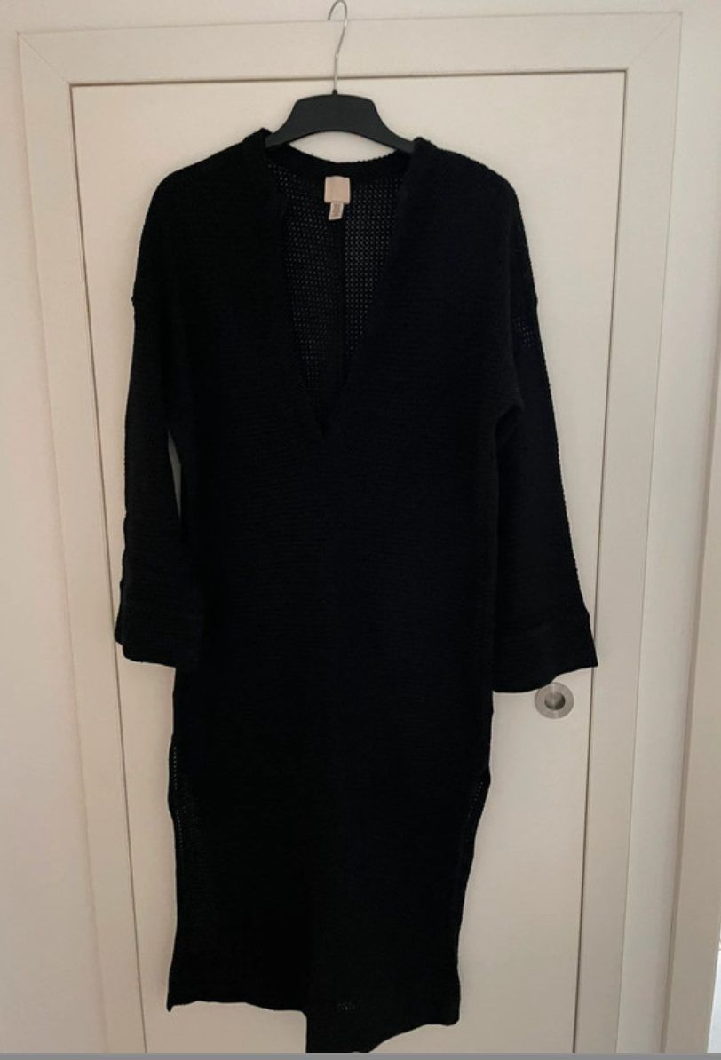 H&M H&M gehäkeltes Midi Kleid Häkelkleid Midikleid Strickkleid Baumwollkleid XS  Size XS