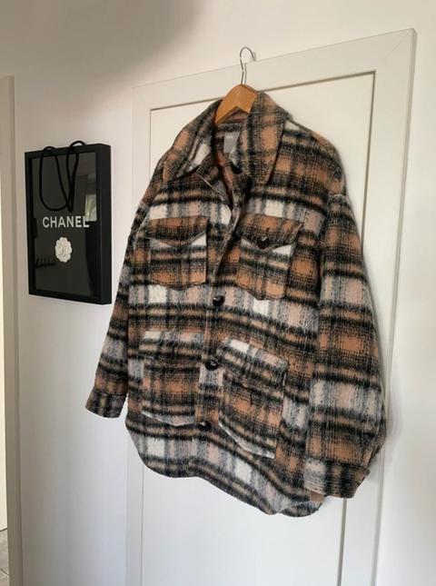 Asos ASOS Überhemd Hemdjacke Jacke Blazer Holzfällerjacke Gr 34 Oversize Size XS