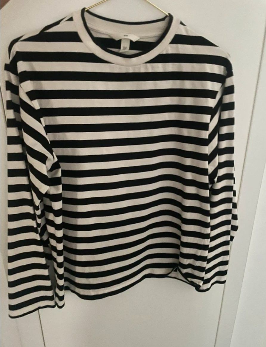 H&M H&M langarmshirt T-shirt Basic shirt gestreift Bluse Shirt gr XS Size XS
