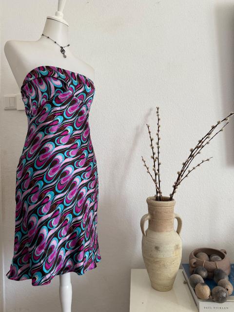 Vintage Boho Sommerkleid Seide pucci inspiriert Size S