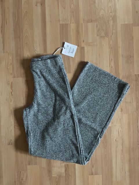 Pull&Bear Pull&Bear Wide Leg Stoffhose | Grau | Neu mit Etikett | xs Size XS