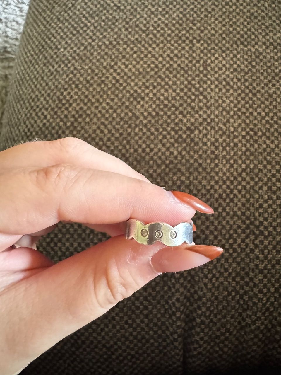 Fossil  925 er Silber-Ring von Fossil mit Glitzersteinen