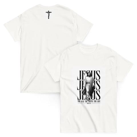 Ohne Marke „Faith Statement“ Graphic T-Shirt – White