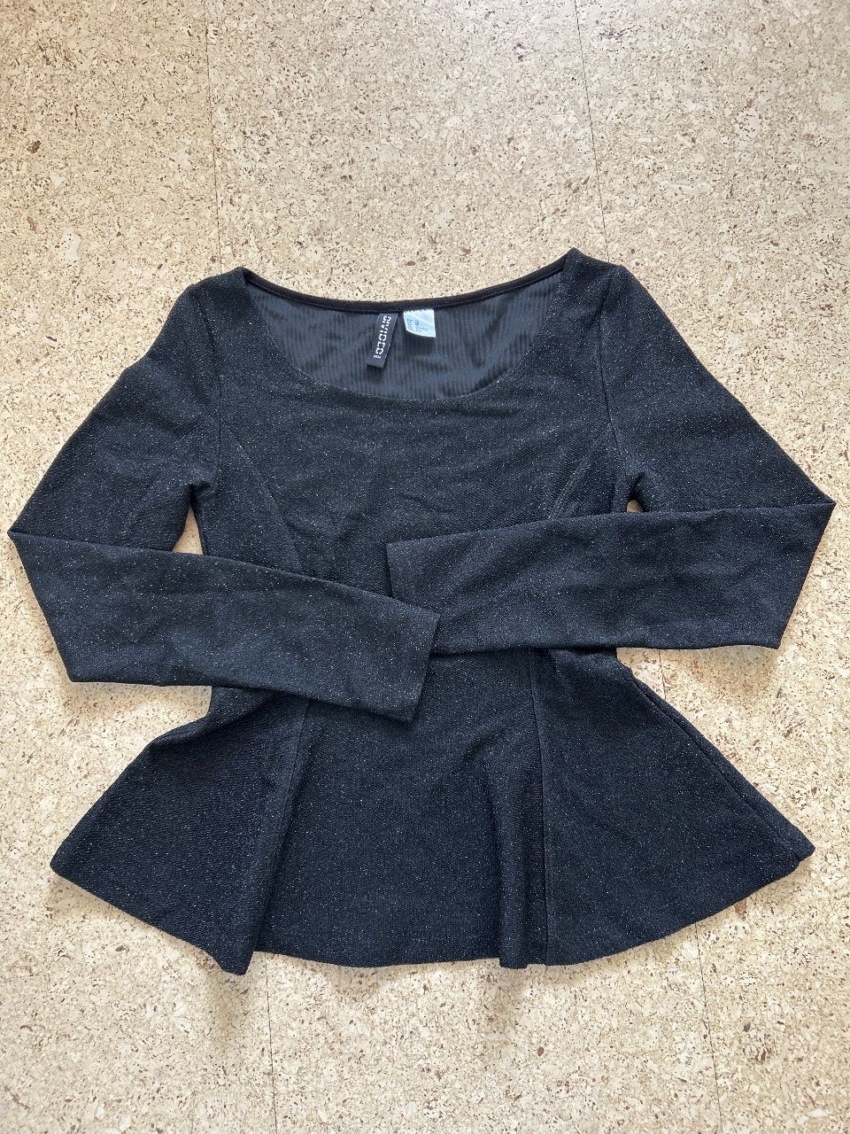 H&M Glitzeroberteil Size XS