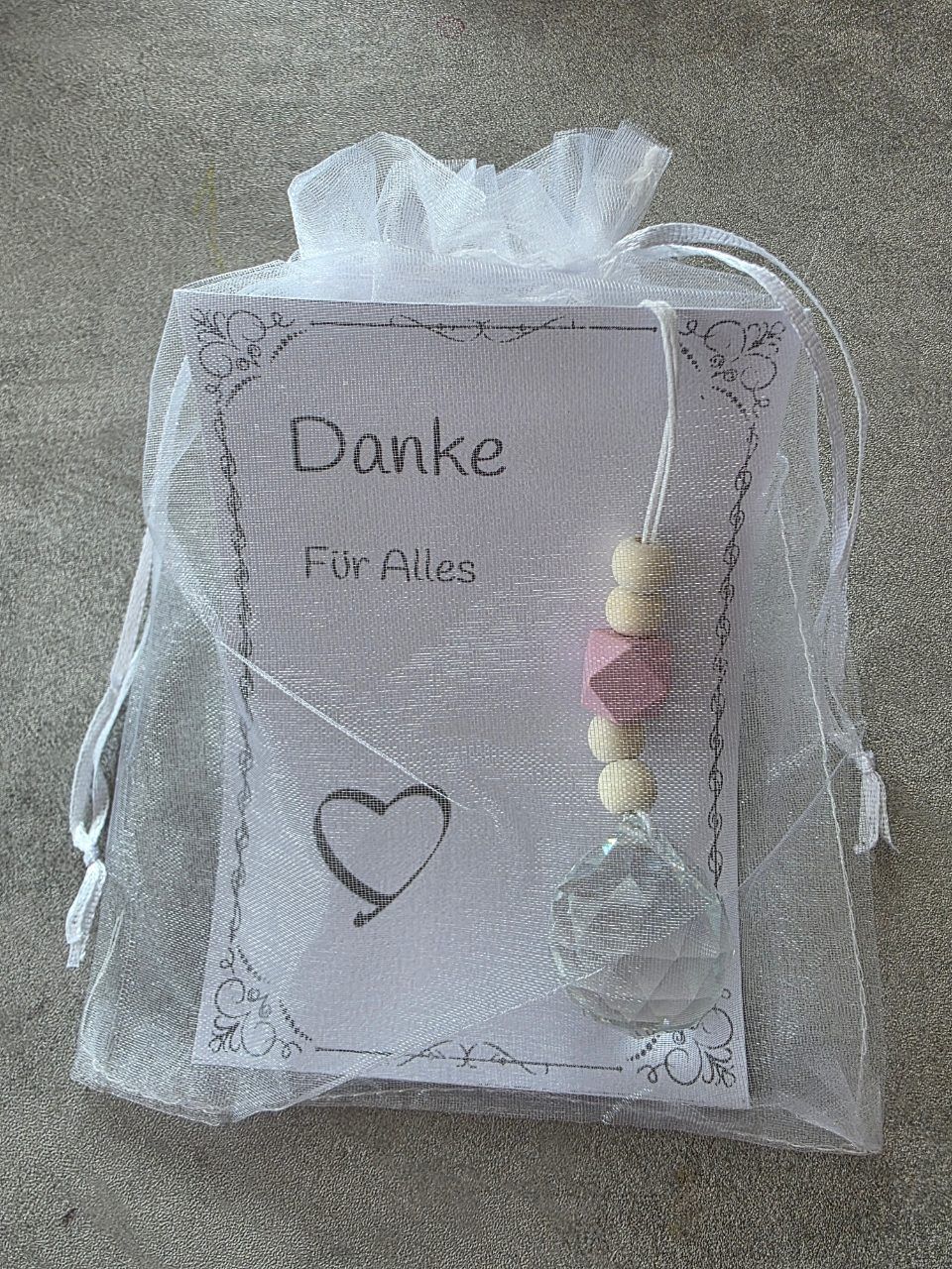 Handmade Sonnenfänger Danke
