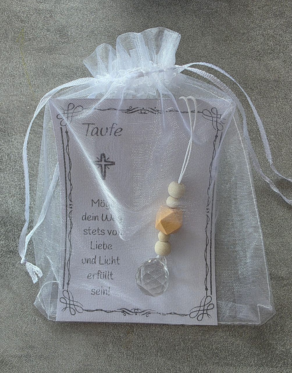 Handmade  Sonnenfänger Taufe