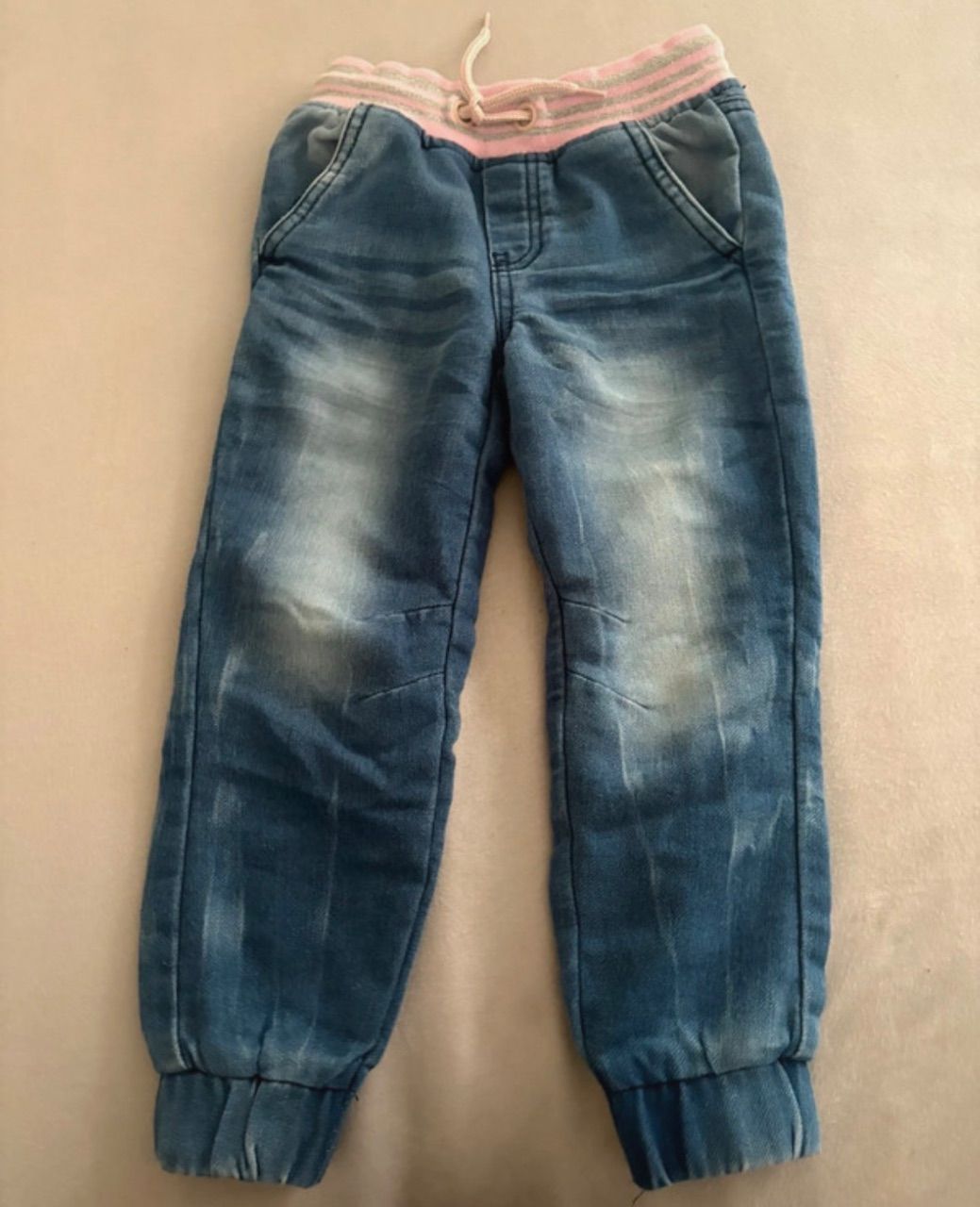 Infinity Kids Jeans mit hohen bund in rosa Size 104
